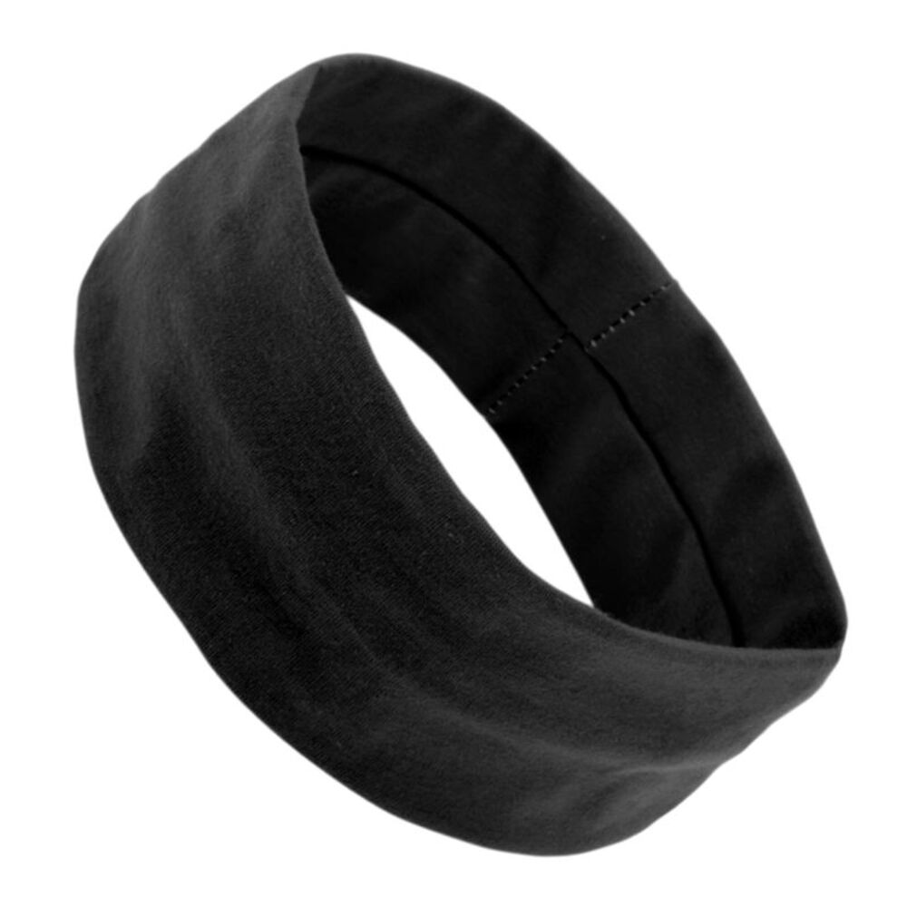 Ergonomic Design Headband Elastic Headband for Sport Black
